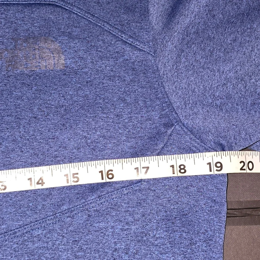 The North Face Mens Small Pullover Long Sleeve Blue‎ Quarter Zip Top
